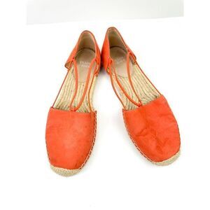 Eileen‎ Fisher Lee Tumbled Nubuck Espadrille Flats in PERSIMMON